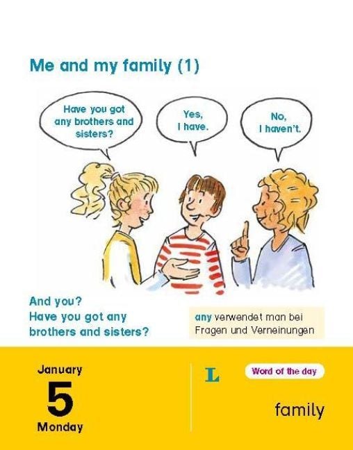 Produktbild: Langenscheidt Kinderkalender Englisch 2026