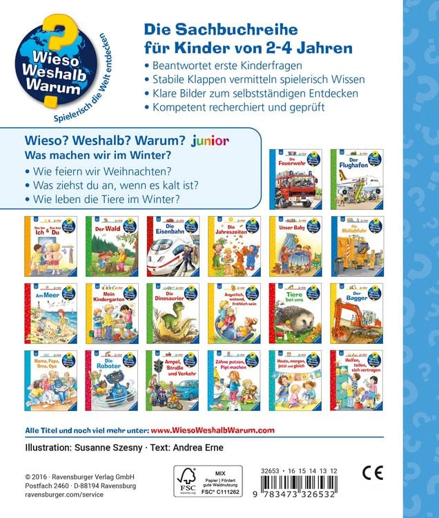Produktbild: Was machen wir im Winter? / Wieso? Weshalb? Warum? Junior Band 58