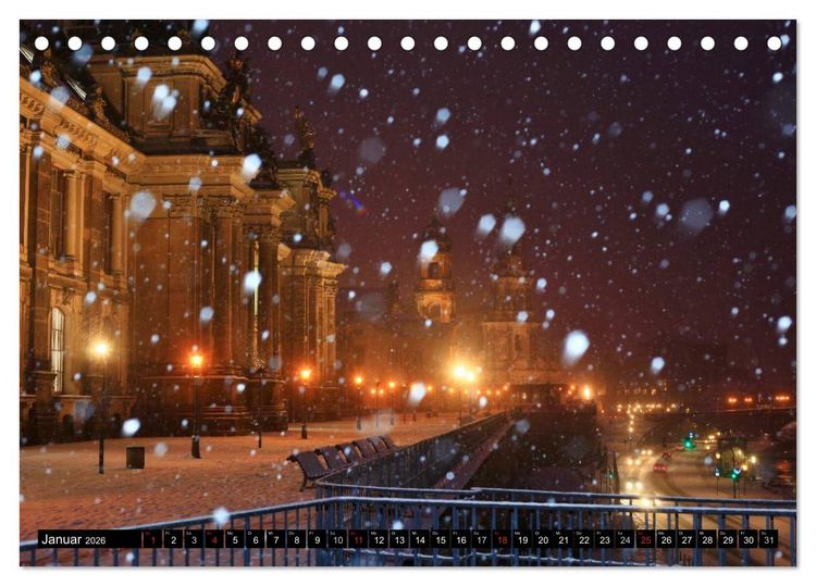 Produktbild: Elbflorenzansichten (Tischkalender 2026 DIN A5 quer), CALVENDO Monatskalender