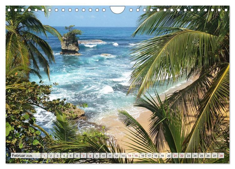 Produktbild: Costa Rica - Lebensfreude pur (Wandkalender 2026 DIN A4 quer), CALVENDO Monatskalender