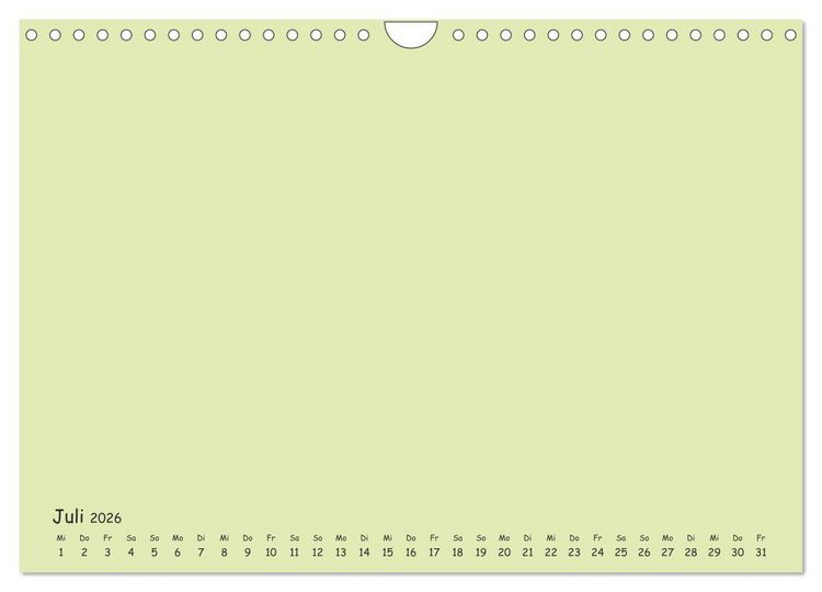 Produktbild: Regenbogen Kinder Bastelkalender - Zum Selbstgestalten - DIY Kreativ-Kalender (Wandkalender 2026 DIN A4 quer), CALVENDO Monatskalender