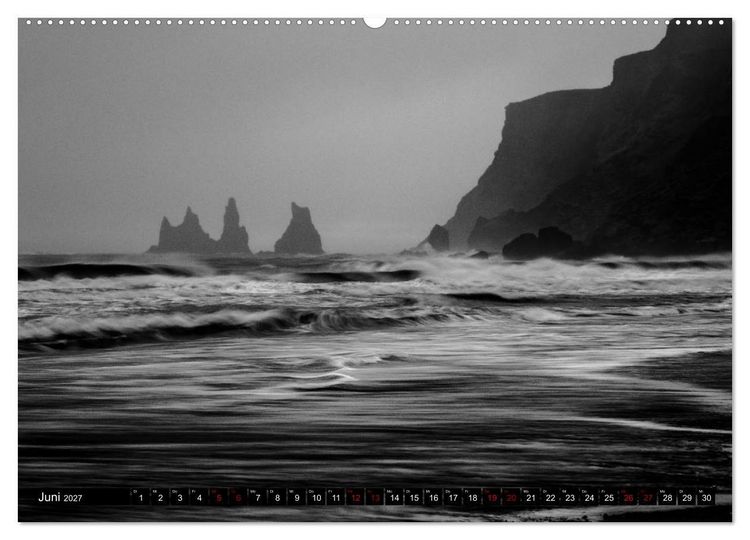 Produktbild: Dramatik in SW (Wandkalender 2027 DIN A2 quer), CALVENDO Monatskalender
