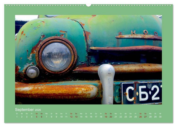 Produktbild: Vergessene Sch&auml;tze - Oldtimer auf Schrottpl&auml;tzen (Wandkalender 2026 DIN A2 quer), CALVENDO Monatskalender