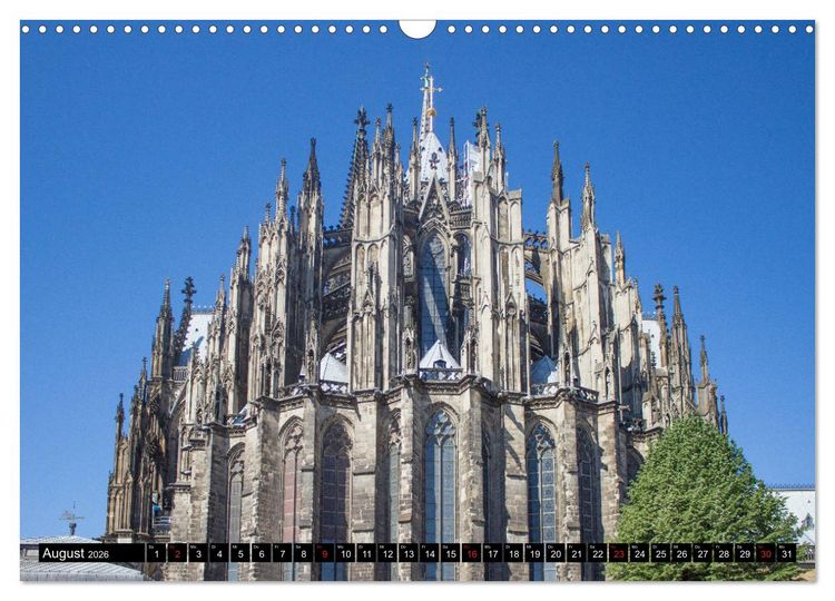 Produktbild: Kirchen in K&ouml;ln - Heilige St&auml;tten und imposante Bauten (Wandkalender 2026 DIN A3 quer), CALVENDO Monatskalender