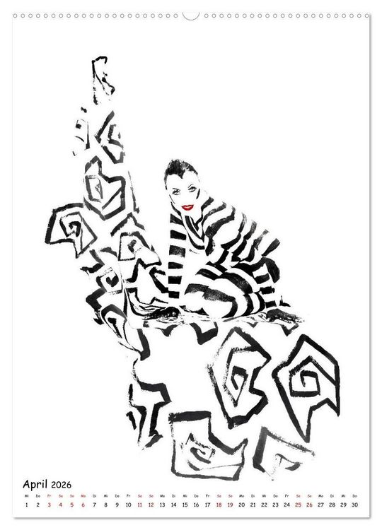 Produktbild: MEL Bodypainting von fru.ch (Wandkalender 2026 DIN A2 hoch), CALVENDO Monatskalender