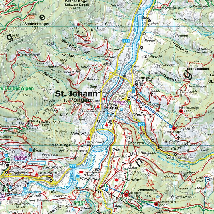 Produktbild: freytag & berndt Wanderkarte WK 191 Gasteinertal - Wagrain - Raurisertal - Gro&szlig;arltal 1:50.000