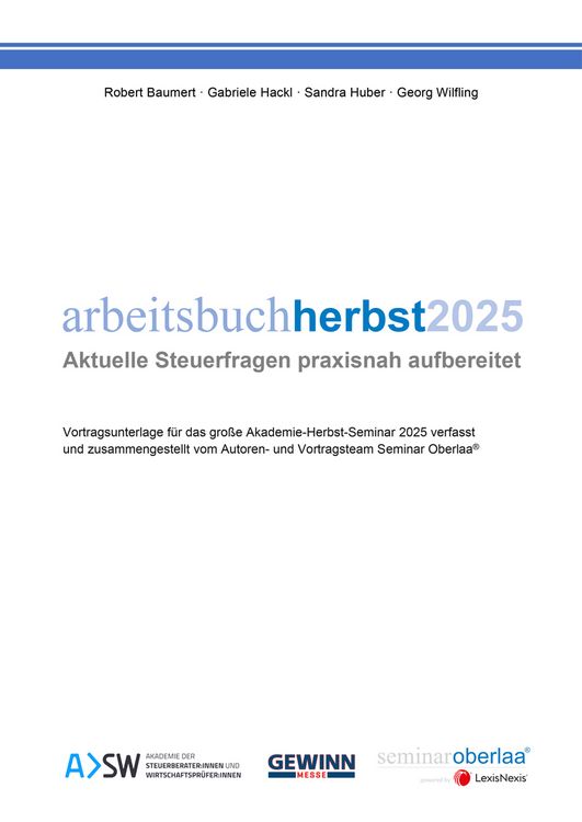 Produktbild: Arbeitsbuch Herbst 2025 Seminar Oberlaa