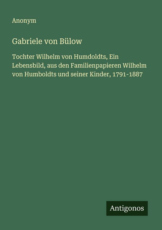 Produktbild: Gabriele von B&uuml;low