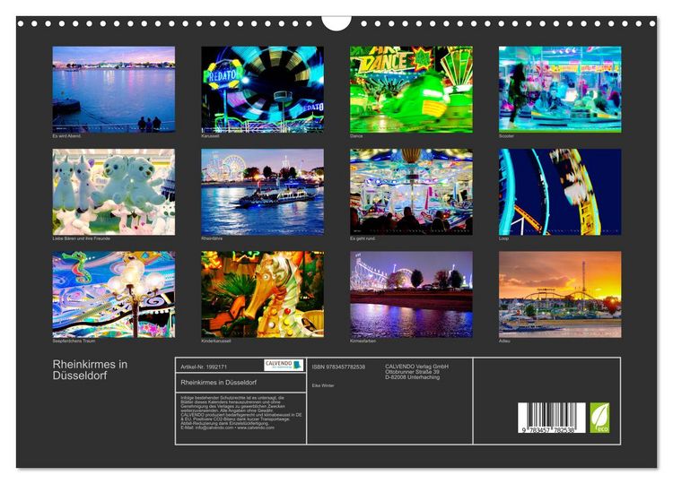 Produktbild: Rheinkirmes in D&uuml;sseldorf (Wandkalender 2026 DIN A3 quer), CALVENDO Monatskalender