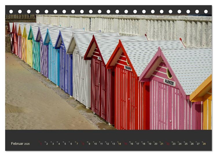 Produktbild: Normandie - Raue K&uuml;ste und malerische Hafenst&auml;dte (Tischkalender 2026 DIN A5 quer), CALVENDO Monatskalender
