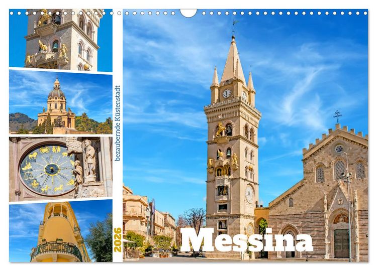 Produktbild: Messina - bezaubernde K&uuml;stenstadt (Wandkalender 2026 DIN A3 quer), CALVENDO Monatskalender