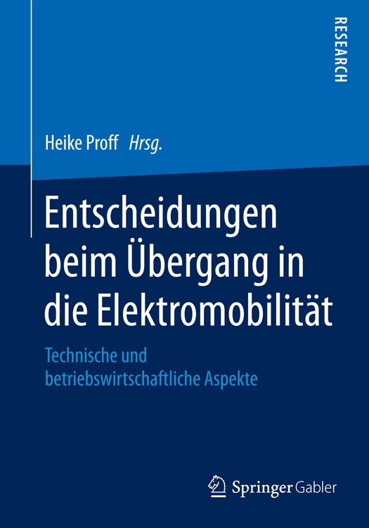 Produktbild: Entscheidungen beim &Uuml;bergang in die Elektromobilit&auml;t