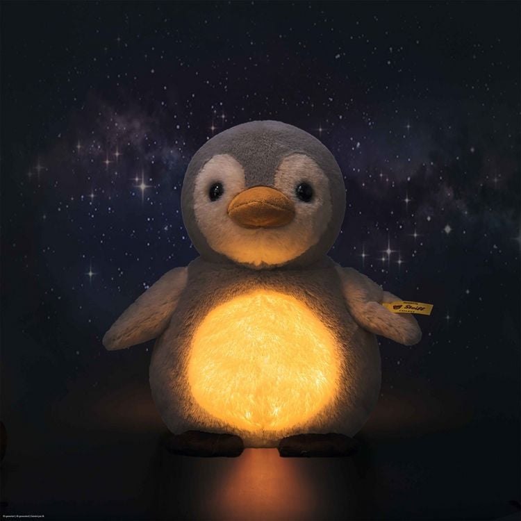 Produktbild: Steiff 242847 - Lio Pinguin Light at Night, mit Nachtlicht, stehend, 22 cm