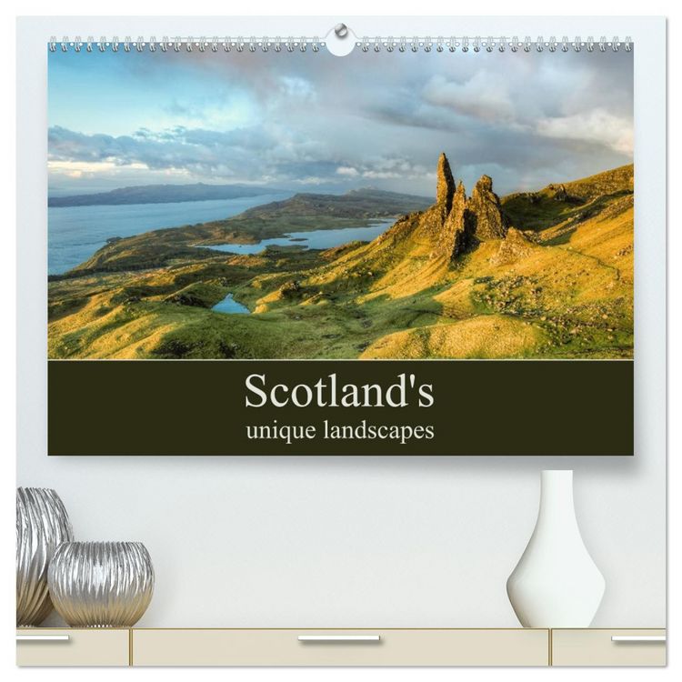 Produktbild: Scotland's unique landscapes (High Quality Premium Wall Calendar 2026 DIN A2 landscape),CALVENDO 12 Month Wall Calendar