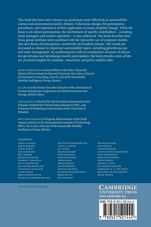 Produktbild: Public Participation in Sustainability Science