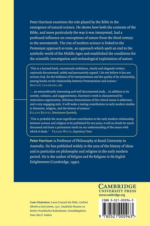 Produktbild: The Bible, Protestantism, and the Rise of Natural Science