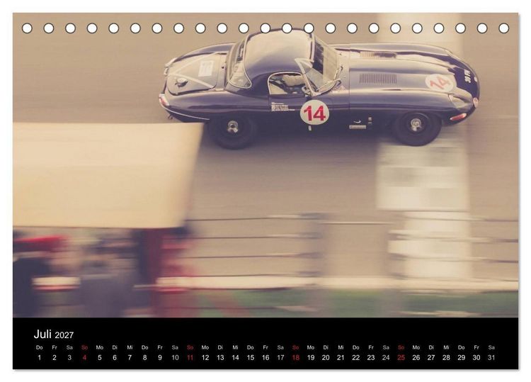 Produktbild: Vintage Racing, historischer Motorsport (Tischkalender 2027 DIN A5 quer), CALVENDO Monatskalender