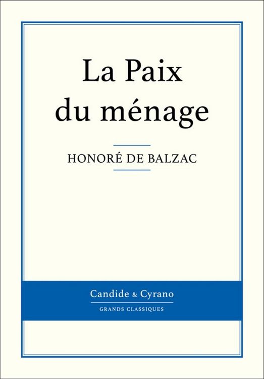 Produktbild: La Paix du m&eacute;nage