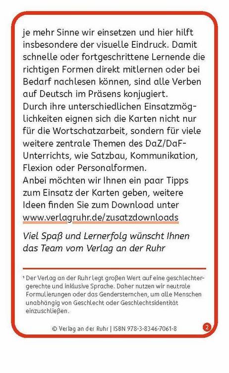 Produktbild: Verben: Set 2 - Deutsch, Englisch, Franz&ouml;sisch und Arabisch