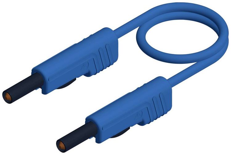 Produktbild: Hirschmann Test & Measurement MLB 200/1 V bl Messleitung Lamellenstecker 4 mm Lamellenstecker 4 mm 2.00 m Blau 1 St.