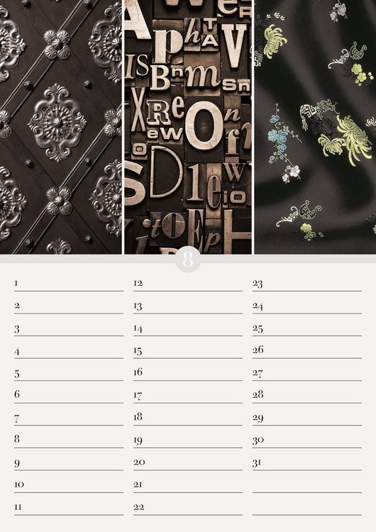 Produktbild: Geburtstagskalender Harmonie & Farbe - immerw&auml;hrend - (21 x 30)