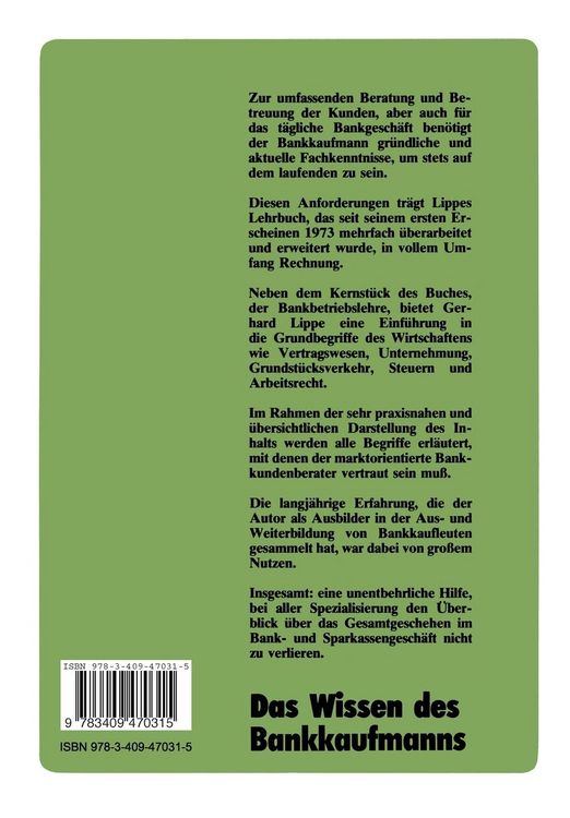Produktbild: Das Wissen des Bankkaufmanns