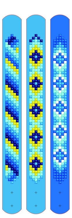 Produktbild: DOTZIES BY DIAMOND DOTZ - Diamond Painting Armb&auml;nder Blau