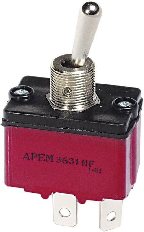 Produktbild: APEM 3646NF/2 3646NF/2 Kippschalter 250 V/AC 6A 2 x Ein/Ein rastend 1St.