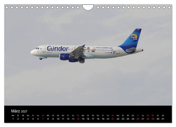 Produktbild: Deutsche Airlines (Wandkalender 2027 DIN A4 quer), CALVENDO Monatskalender