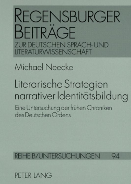Produktbild: Literarische Strategien narrativer Identitaetsbildung