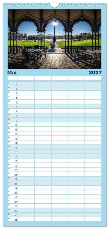 Produktbild: Familienplaner 2027 - STUTTGART 2027 auf den zweiten Blick mit 5 Spalten (Wandkalender, 21 x 45 cm) CALVENDO