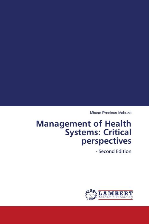 Produktbild: Management of Health Systems: Critical perspectives