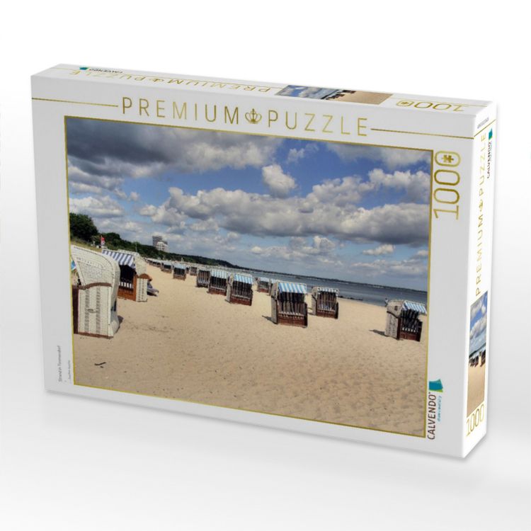 Produktbild: CALVENDO Puzzle Strand in Timmendorf | 1000 Teile Lege-Gr&ouml;&szlig;e 64x48cm Foto-Puzzle f&uuml;r gl&uuml;ckliche Stunden