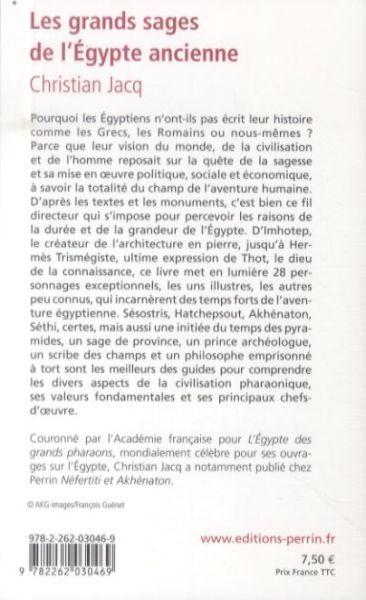 Produktbild: Les grands sages de l'Egypte ancienne : d'Imhotep &agrave; Herm&egrave;s