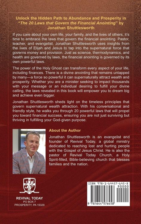 Produktbild: The 20 Laws that Govern the Financial Anointing