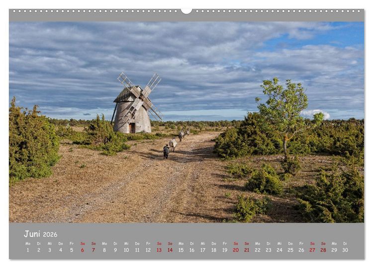 Produktbild: Historische M&uuml;hlen - R&auml;der und Fl&uuml;gel der Vergangenheit (hochwertiger Premium Wandkalender 2026 DIN A2 quer), Kunstdruck in Hochglanz