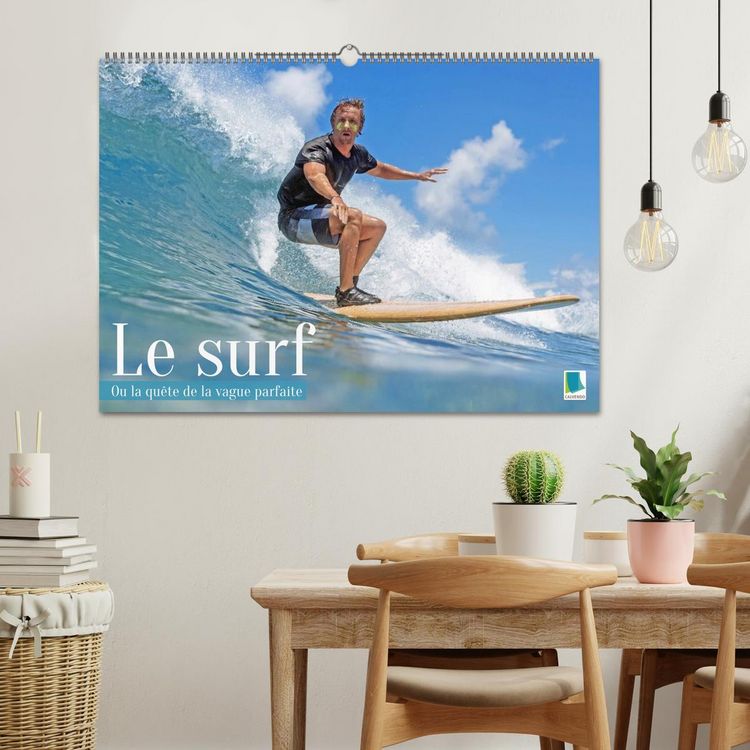 Produktbild: Le surf ou la qu&ecirc;te de la vague parfaite (Calendrier mural 2027 DIN A2 vertical), CALVENDO calendrier mensuel