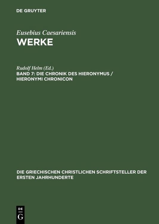 Produktbild: Die Chronik des Hieronymus / Hieronymi Chronicon