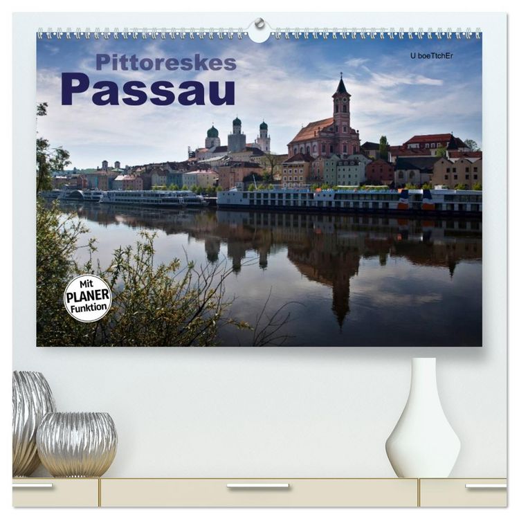 Produktbild: Pittoreskes Passau (hochwertiger Premium Wandkalender 2026 DIN A2 quer), Kunstdruck in Hochglanz