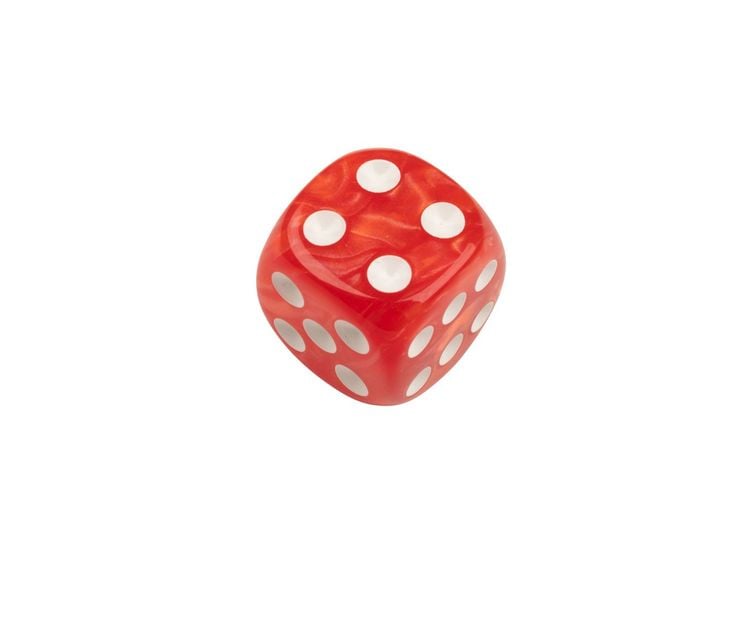 Produktbild: W&uuml;rfel, 16 mm pearl, 50er Beutel