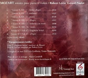 Produktbild: Mozart: Sonates Pour Piano Et Violon
