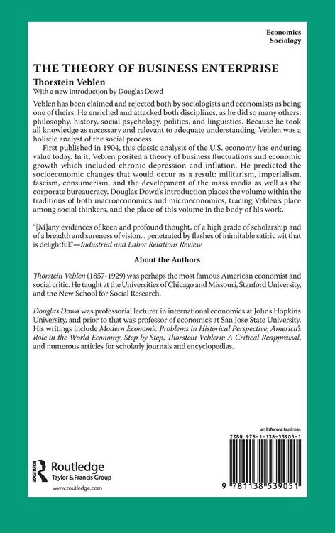 Produktbild: The Theory of Business Enterprise
