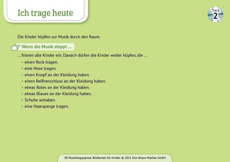 Produktbild: 30 Musikstoppspiele. Bildkarten f&uuml;r Kinder