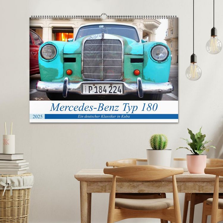 Produktbild: Mercedes-Benz Typ 180 - Ein deutscher Klassiker in Kuba (Wandkalender 2025 DIN A2 quer), CALVENDO Monatskalender