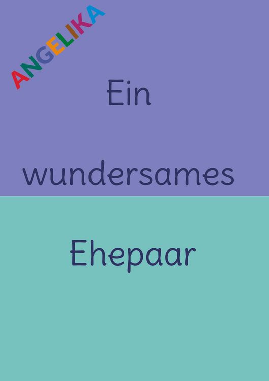 Produktbild: Ein wundersames Ehepaar