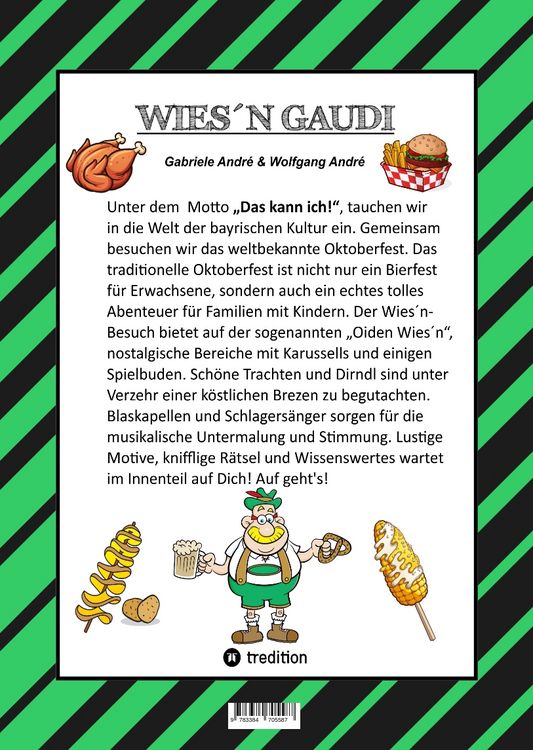 Produktbild: Craftbook - Lustige Wiesn Ausmalmotive - Wissenswertes - Knifflige R&auml;tsel - Tiere - Menschen - Trachten - Dirndl - Kinder - Bayern - M&uuml;nchen
