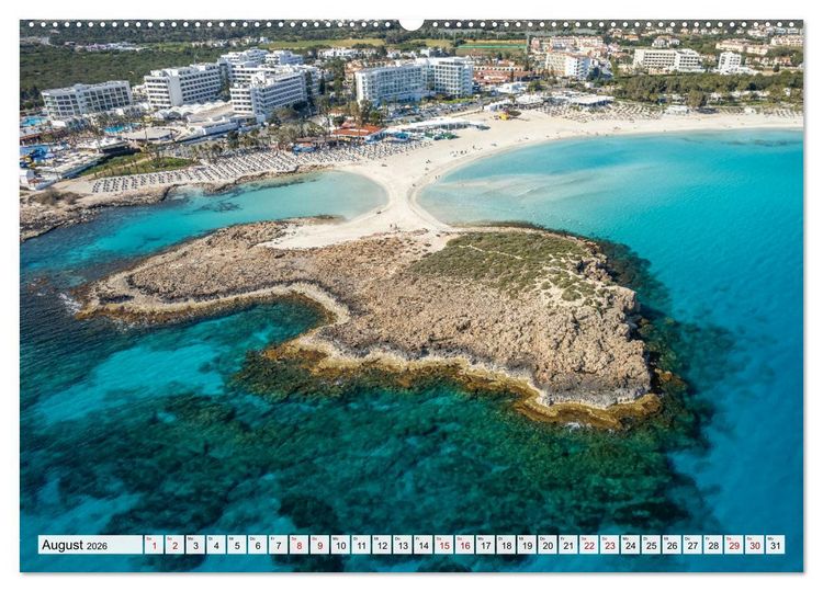 Produktbild: Zypern aus der Luft (hochwertiger Premium Wandkalender 2026 DIN A2 quer), Kunstdruck in Hochglanz