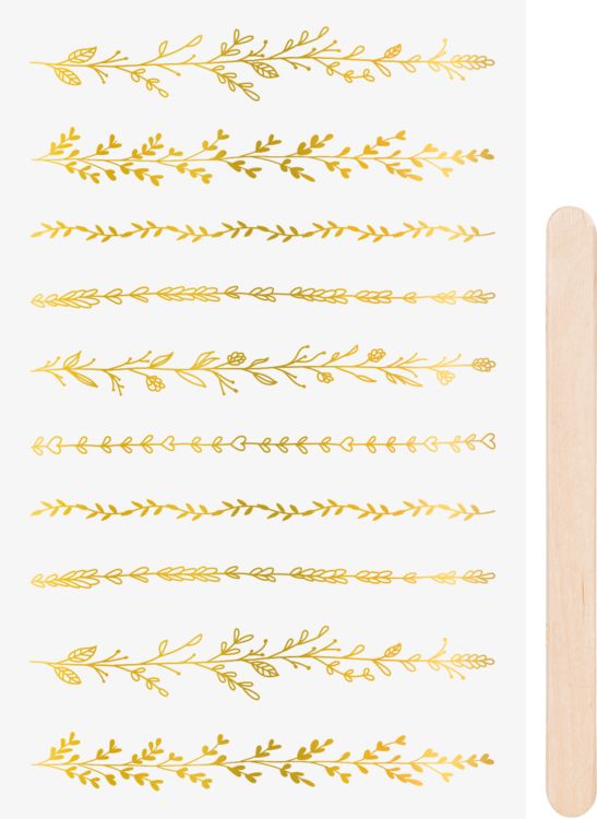 Produktbild: Rubbelsticker &bdquo;Bord&uuml;ren&ldquo; | 100&times;190 mm, goldfarben gl&auml;nzend, 1 Blatt