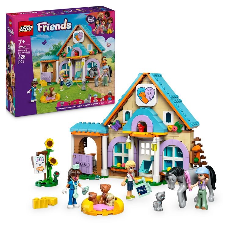 Produktbild: LEGO Friends 42651 Tierarztpraxis für Pferde und Haustiere, Spielzeug
