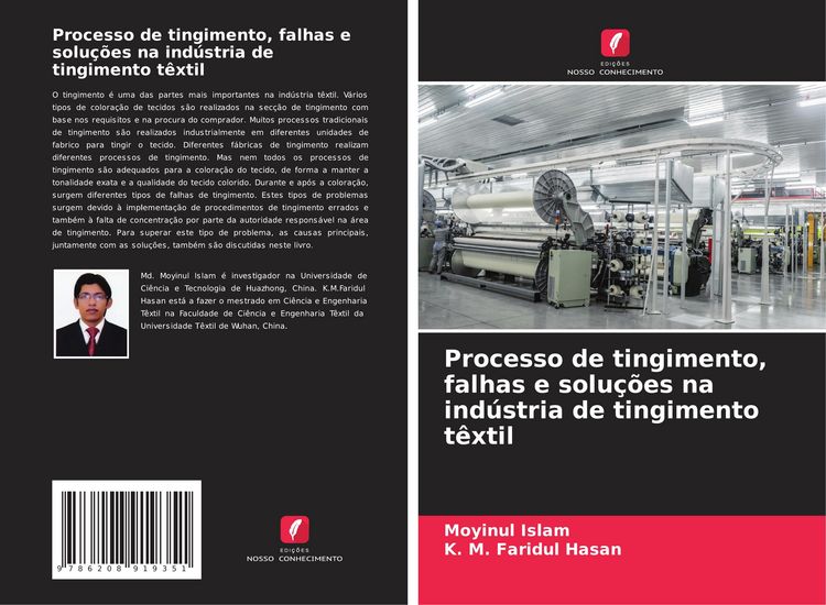 Produktbild: Processo de tingimento, falhas e solu&ccedil;&otilde;es na ind&uacute;stria de tingimento t&ecirc;xtil